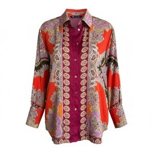 Zara Multicolor Patterned Men's Shirt